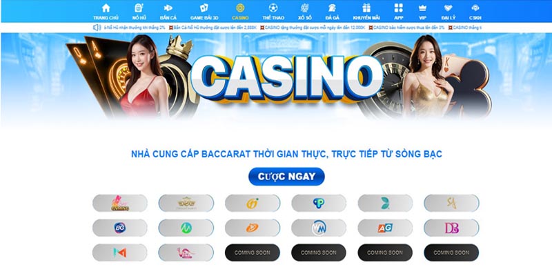 Tận hưởng các trò chơi casino online hấp dẫn